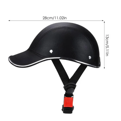 Leather Cycling Helmet